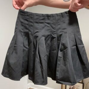 Brandy Melville Black Mini Skater Skirt